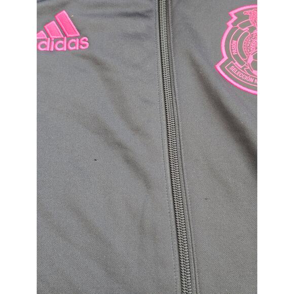 Adidas Mexico National Team Track Jacket Black Pink Men's S - 2020 FH7838 - Picture 10 of 10